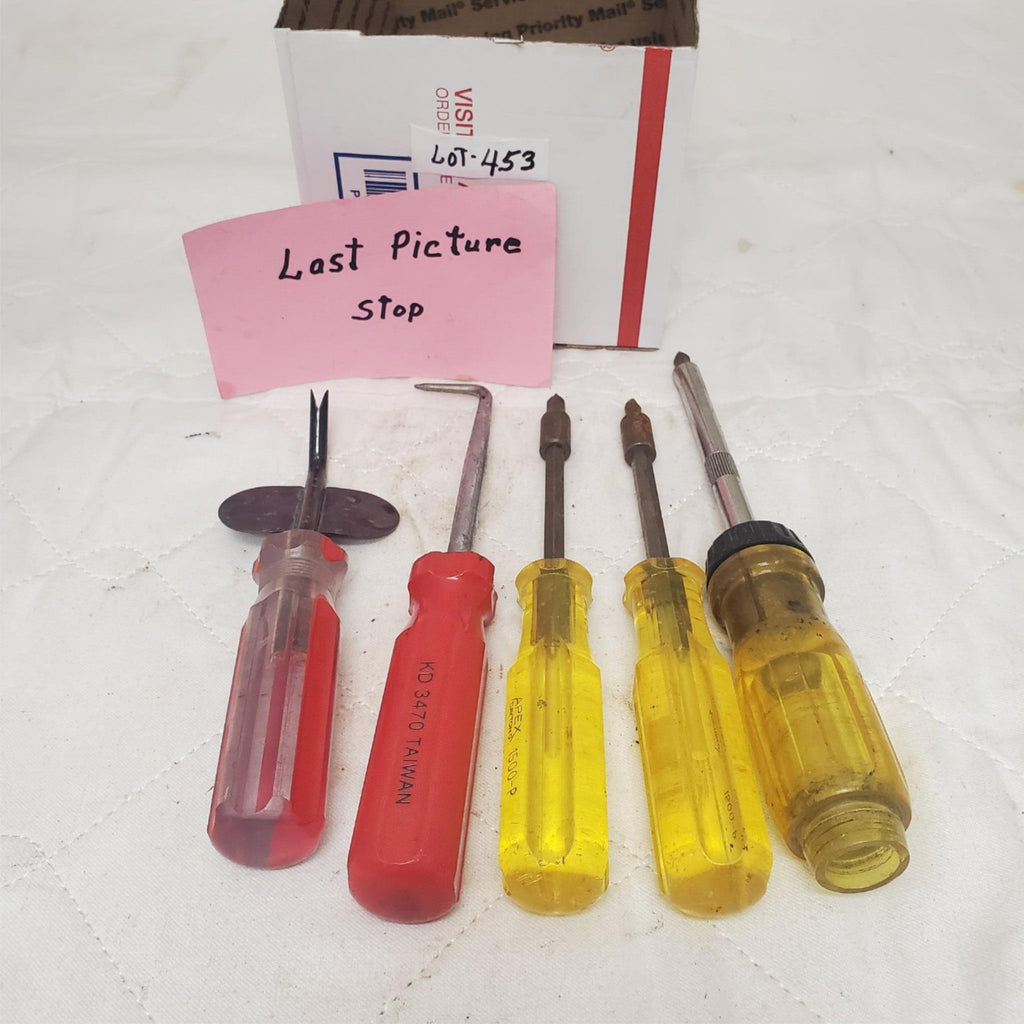 Lot of 5 Assorted Screwdriver and Pick Tool Set LOT-453