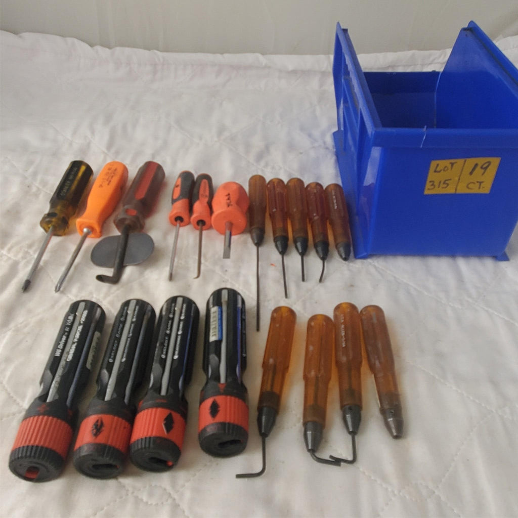 Lot of 19 Various Screwdrivers / Hose Removal & Other Tool LOT 315