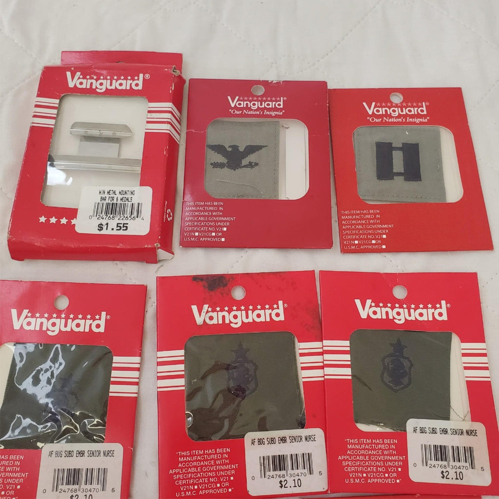 Lot of Vanguard Military Pins and Patches