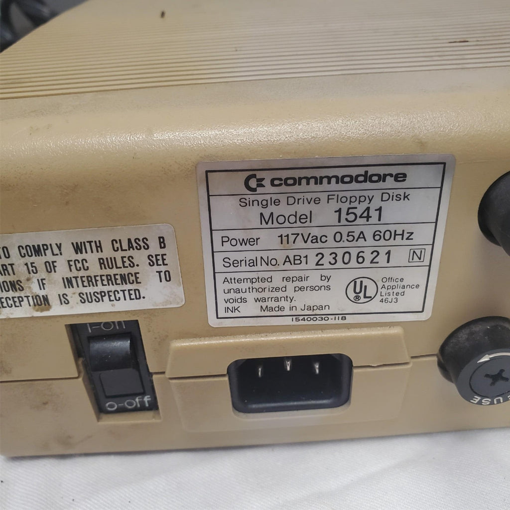 Vintage Commodore 64 Computer System w/ 1541 Disk Drive, Joystick, Floppy Disks