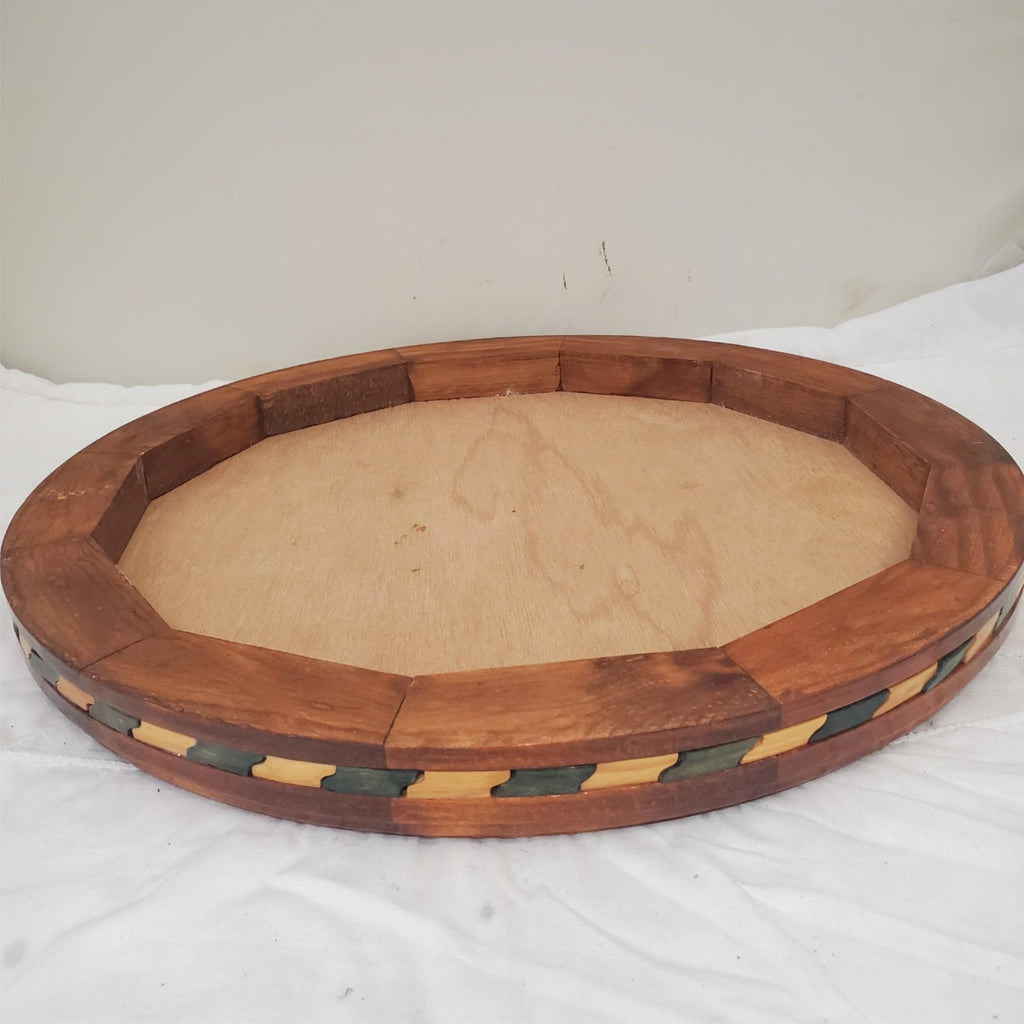 Beautiful Aztec Mayan Calendar Hand Carved Wooden Art