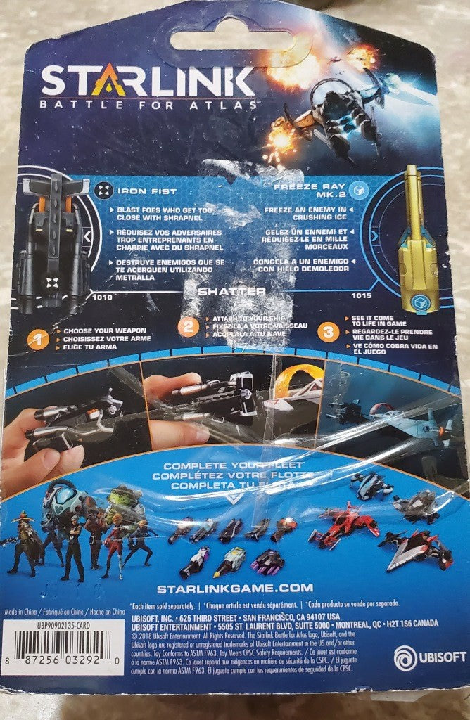 Starlink Battle for Atlas: Crusher/ Shredder and Iron Fist+Freeze Ray MK.2