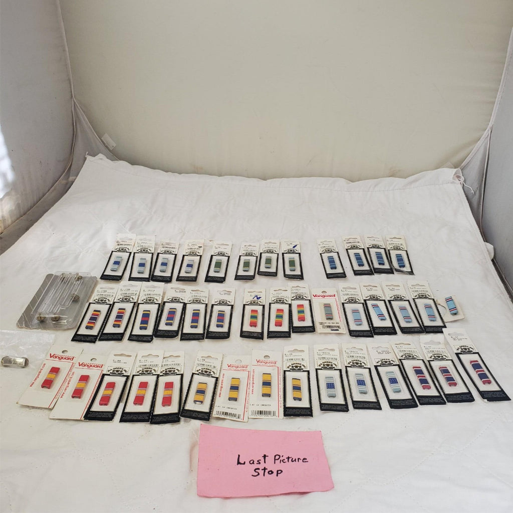 Lot of Assorted Military Ribbon Bars and Pins