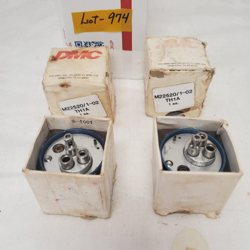 Set of 2 DMC M22520/1-02 TH1A Turret Head Positioner LOT-974