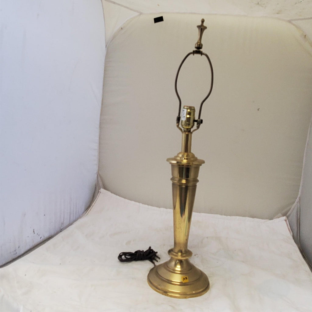 Vintage Solid Brass Portable Table Lamp AB