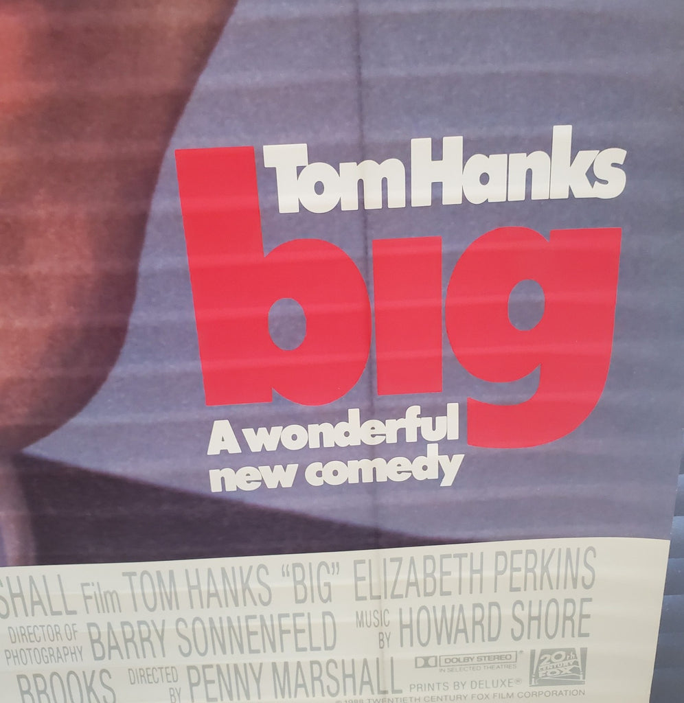Big Tom Hanks 1988 Movie One Sheet Poster
