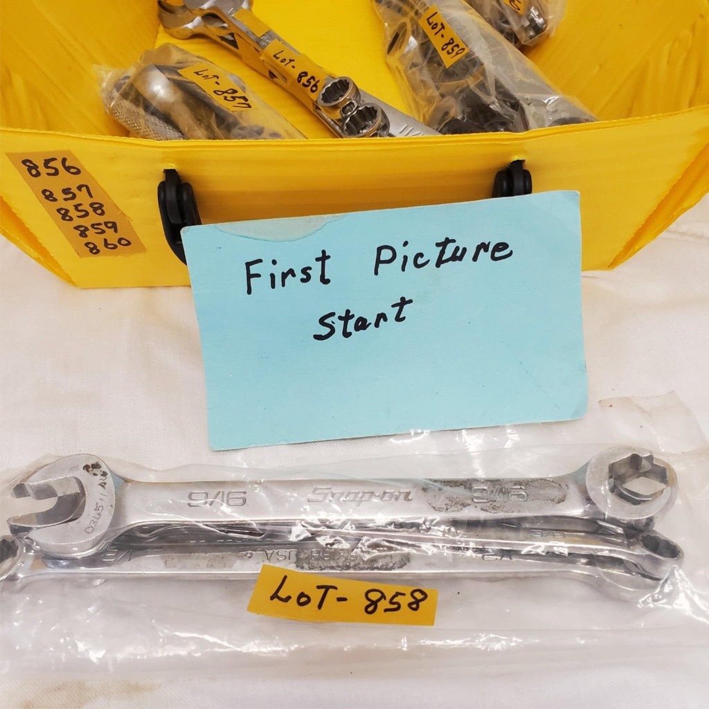 Lot of 5 Snap-On Combination Wrench Set LOT-858