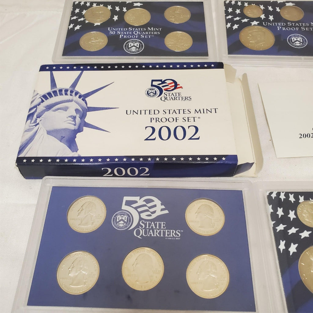 2002-S Proof Set 10 Coin US Mint Set w/ OGP & COA Uncirculated Collector Coins