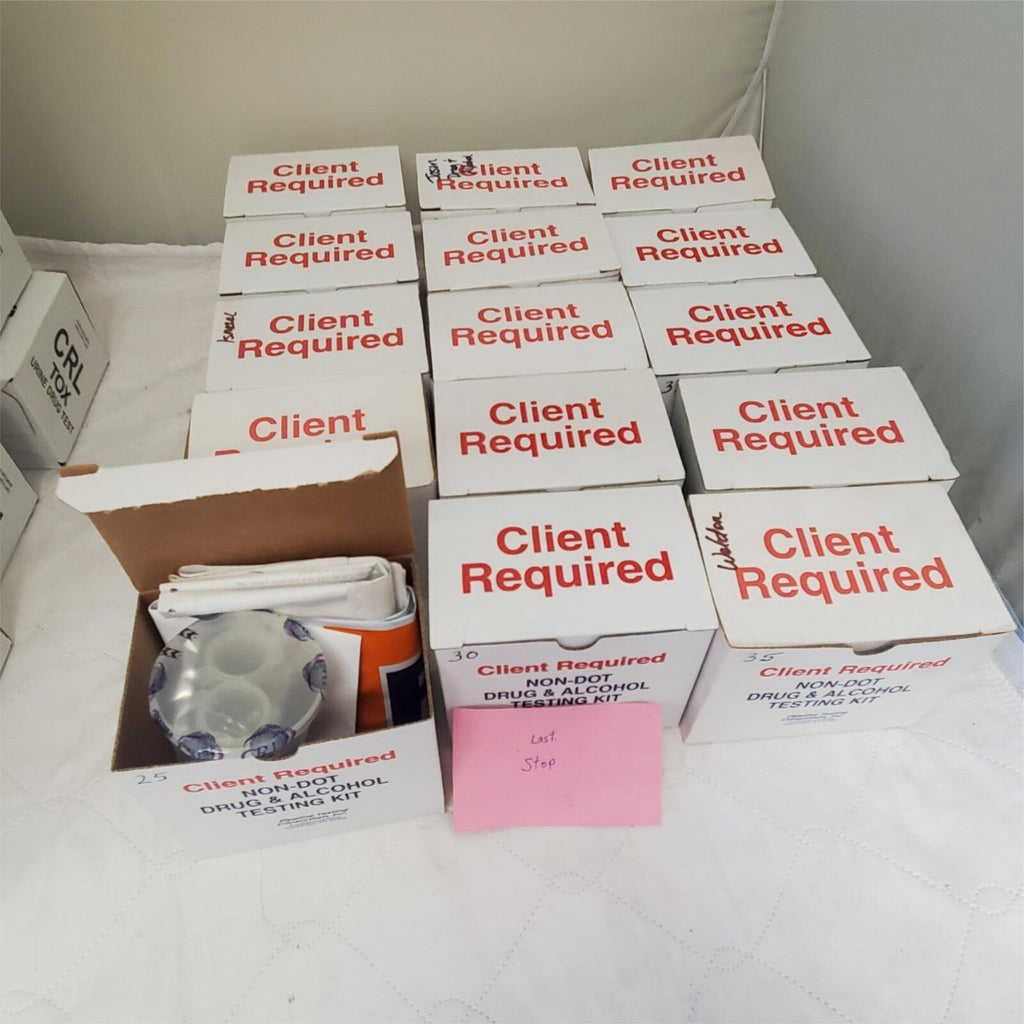 Client Required NON-Dot Drug & Alcohol Testing Kit Lot of 15