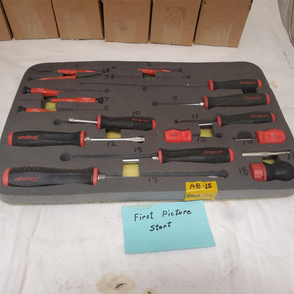 Lot of 20 Snap-on Screwdriver Set CFT-BAG-007 AB-15