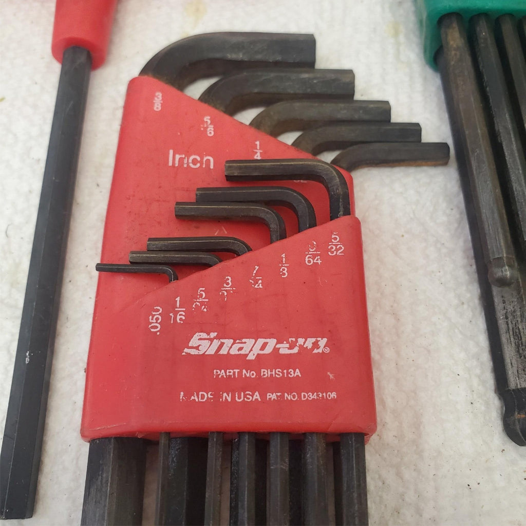 Lot of 5 Snap-on Allen T Handle Allen Hex Wrench & Hex Wrench Set LOT-415