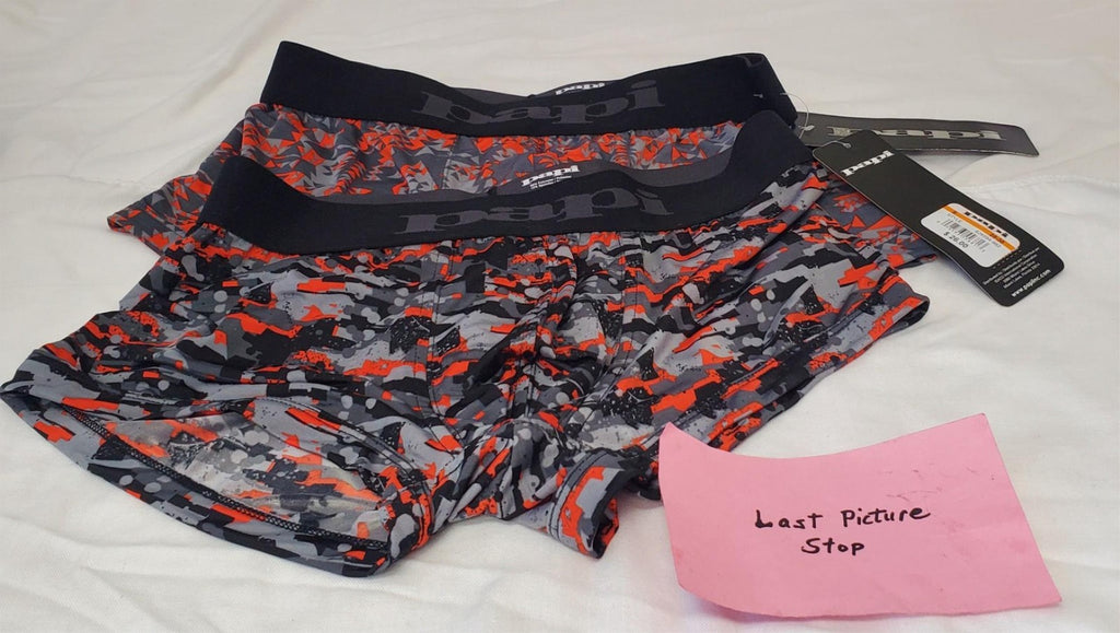 Pack of 2 Papi Men's Brazilian Camo Modern Stretch Trunks Size S 28-30
