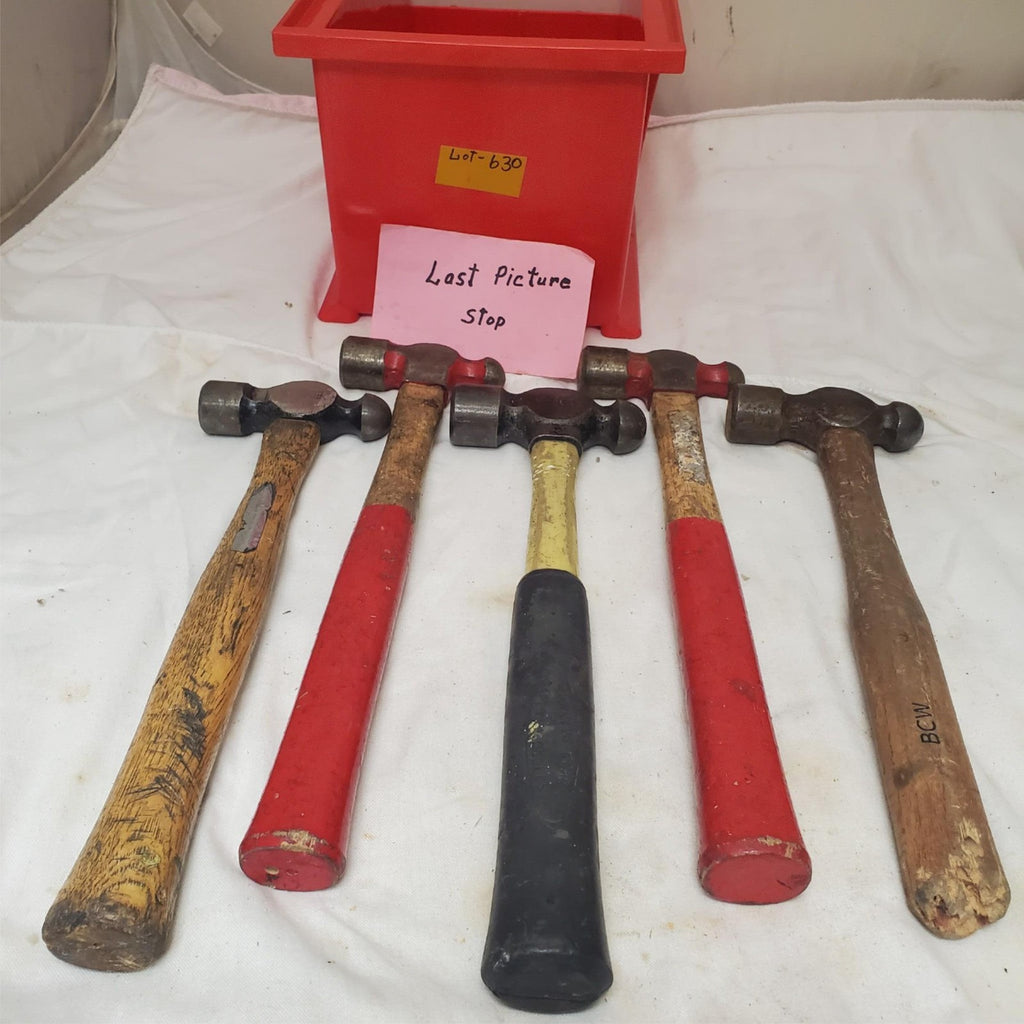 Lot of 6 Assorted Ball Peen Hammer Set LOT-630