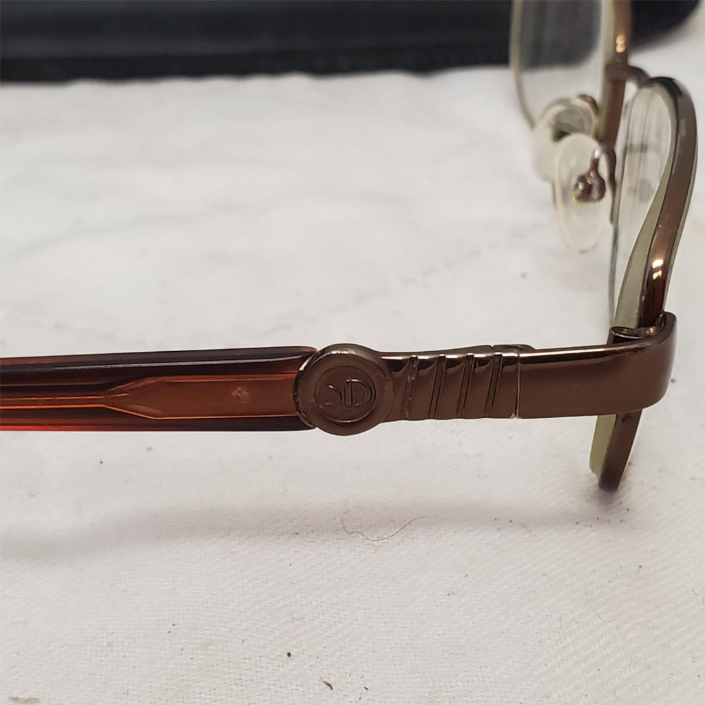 Catherine Deneuve CD-331 Gold Brown Eye glasses Frames with Case