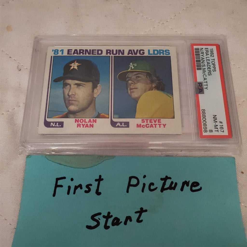 1982 Topps ERA Leaders #167 Nolan Ryan Steve McCatty Mint Houston Astros
