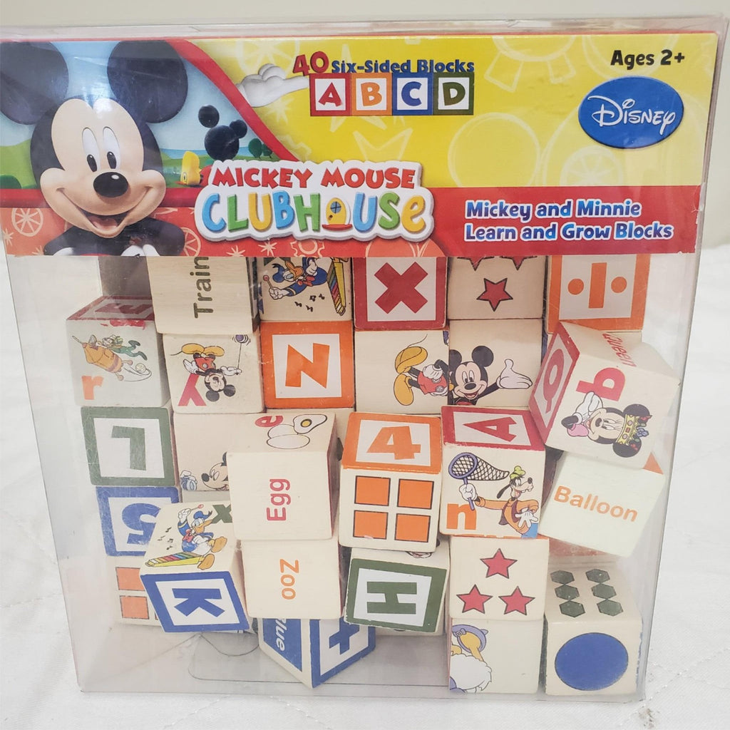 Disney Mickey Mouse Clubhouse Mickey & Minnie Learn & Grow Set of 40 Blocks Set