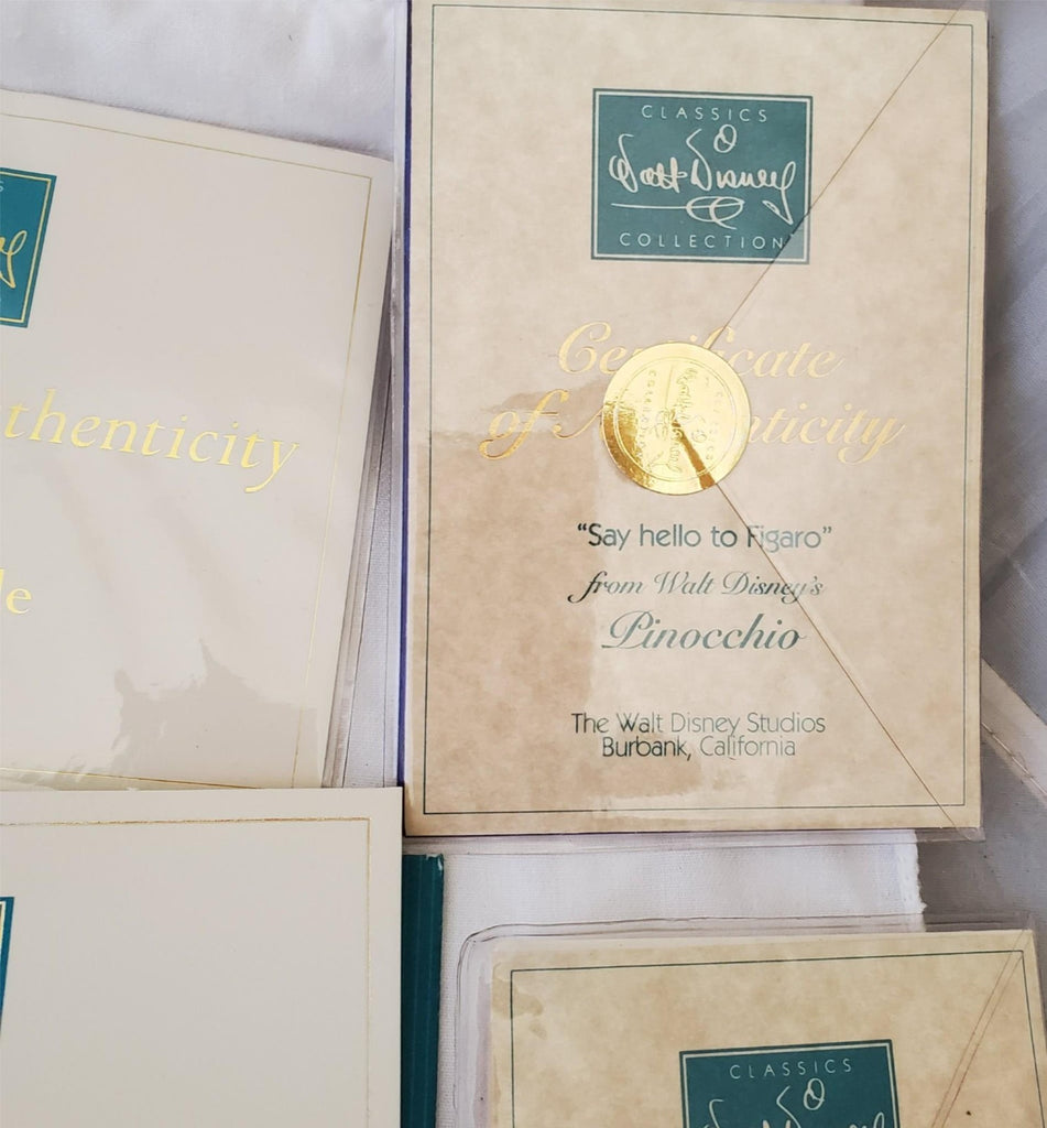 Large Lot of Walt Disney Collection Certificate of Authenticity COA Paperwork