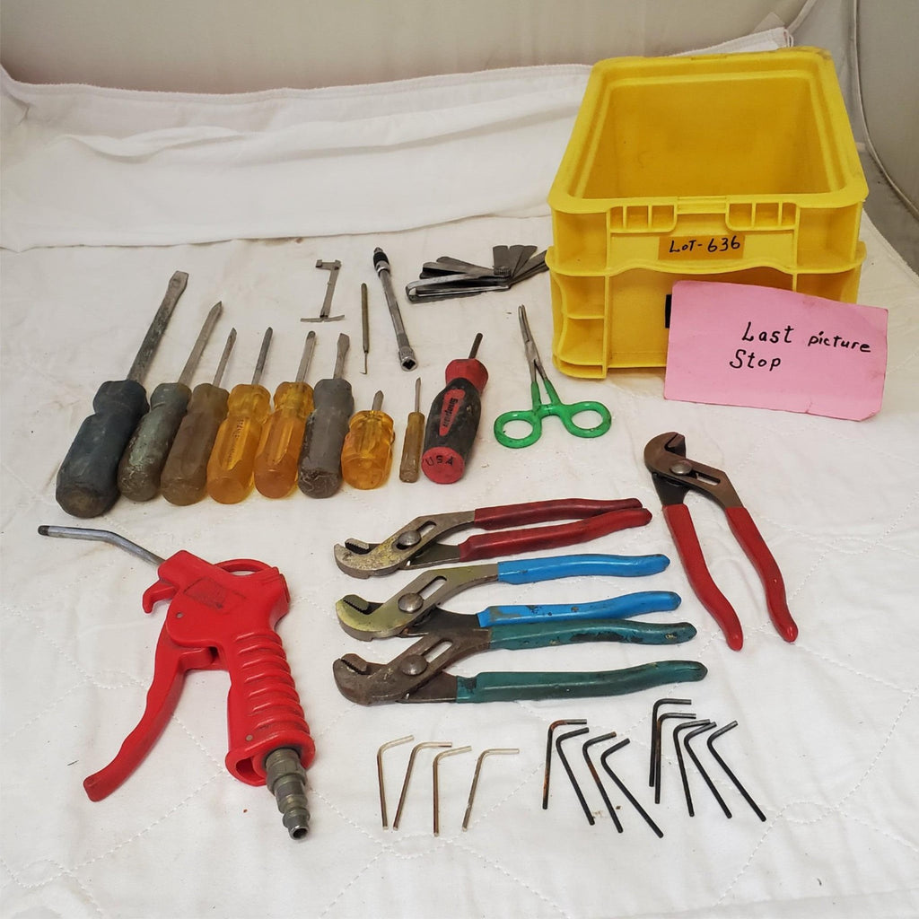 Lot of Assortment of Pliers, Scissors, Drivers & other Hand Tools LOT 354