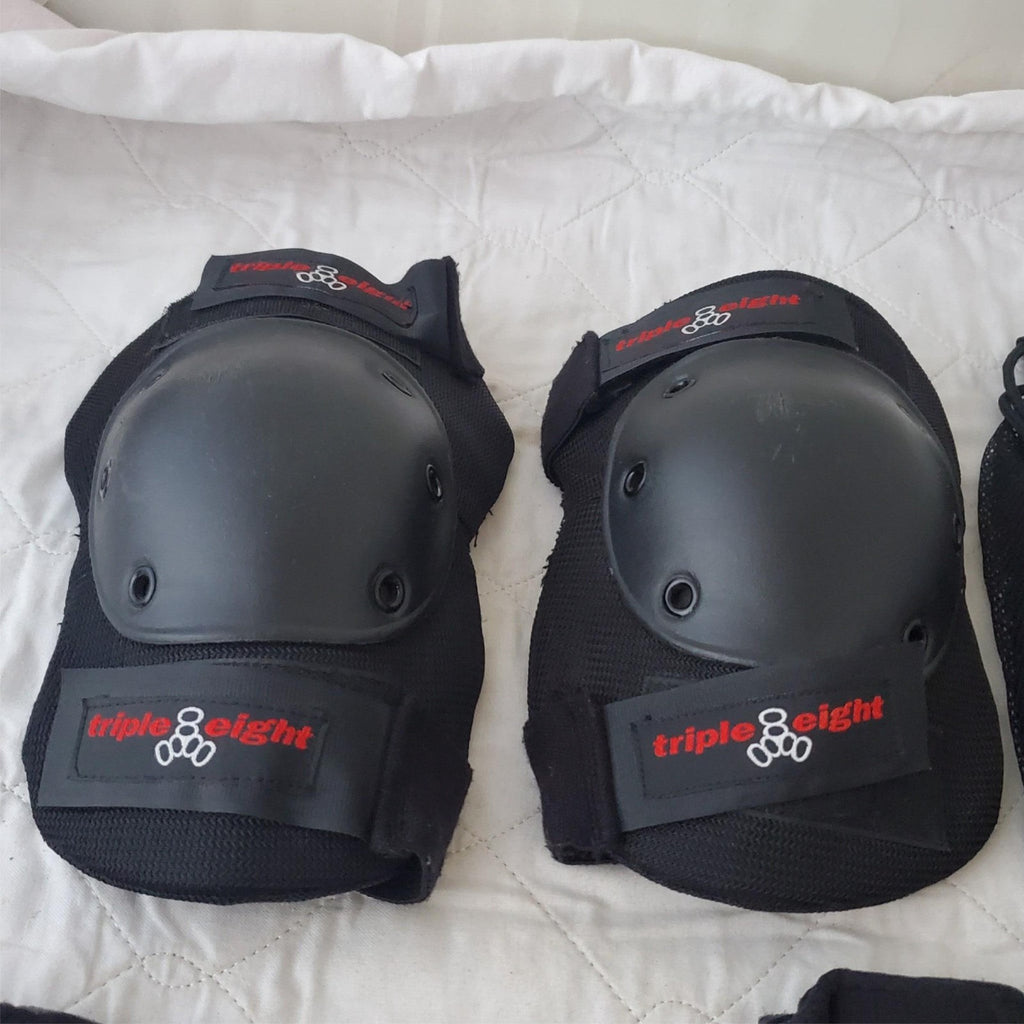 Triple Eight Street Elbow, Wrist Pad Set with Carry Bag