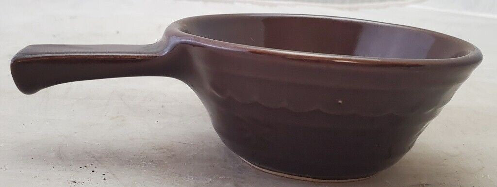 Marcrest Daisy Dot Brown Soup Chili Bowl Oven Proof Stoneware US Vintage Antique
