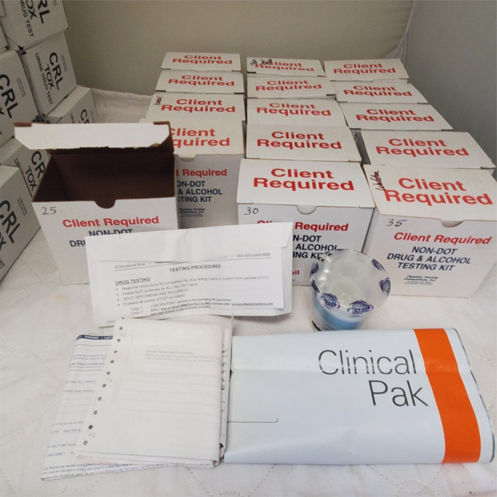 Client Required NON-Dot Drug & Alcohol Testing Kit Lot of 15