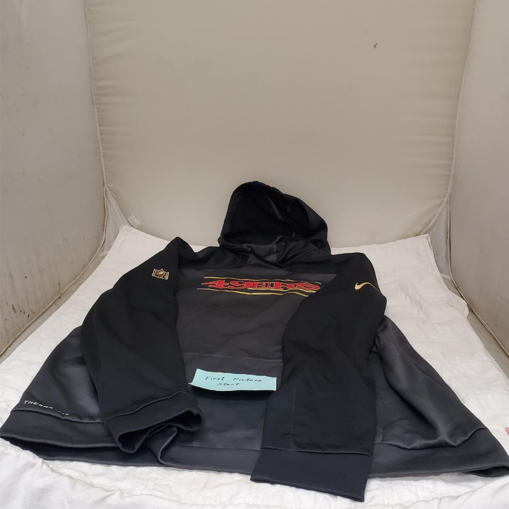 Nike Men's XXL NFL Therma-FIT Black Pullover Hoodie