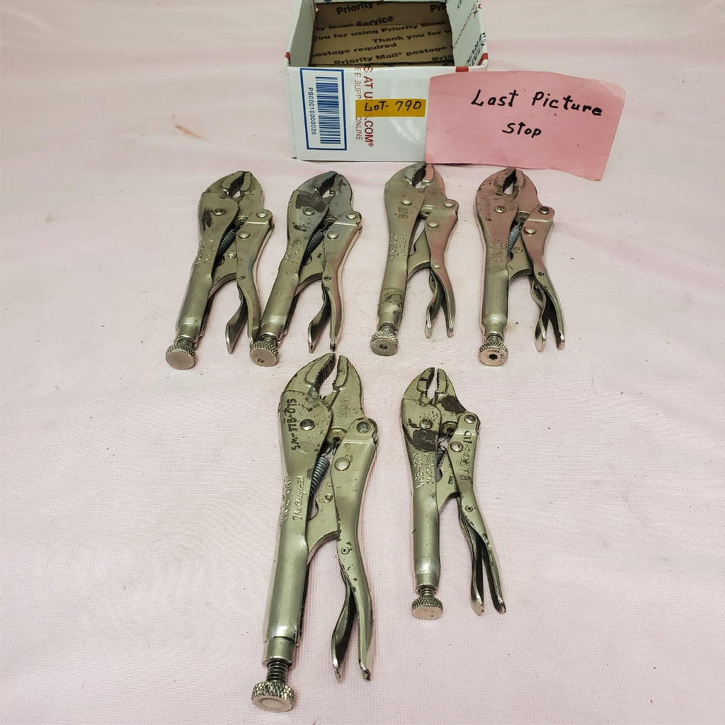 Lot of 6 Vise-Grip Locking Pliers Set LOT-787