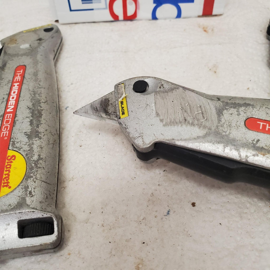 Lot of 3 Starrett Hidden Edge 67584 Utility Knife LOT-915