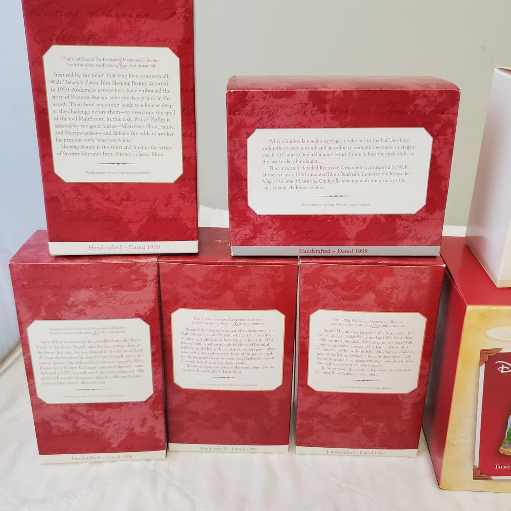 Lot of 13 Hallmark Ornament Disney The Enchanted Memories Collection Series