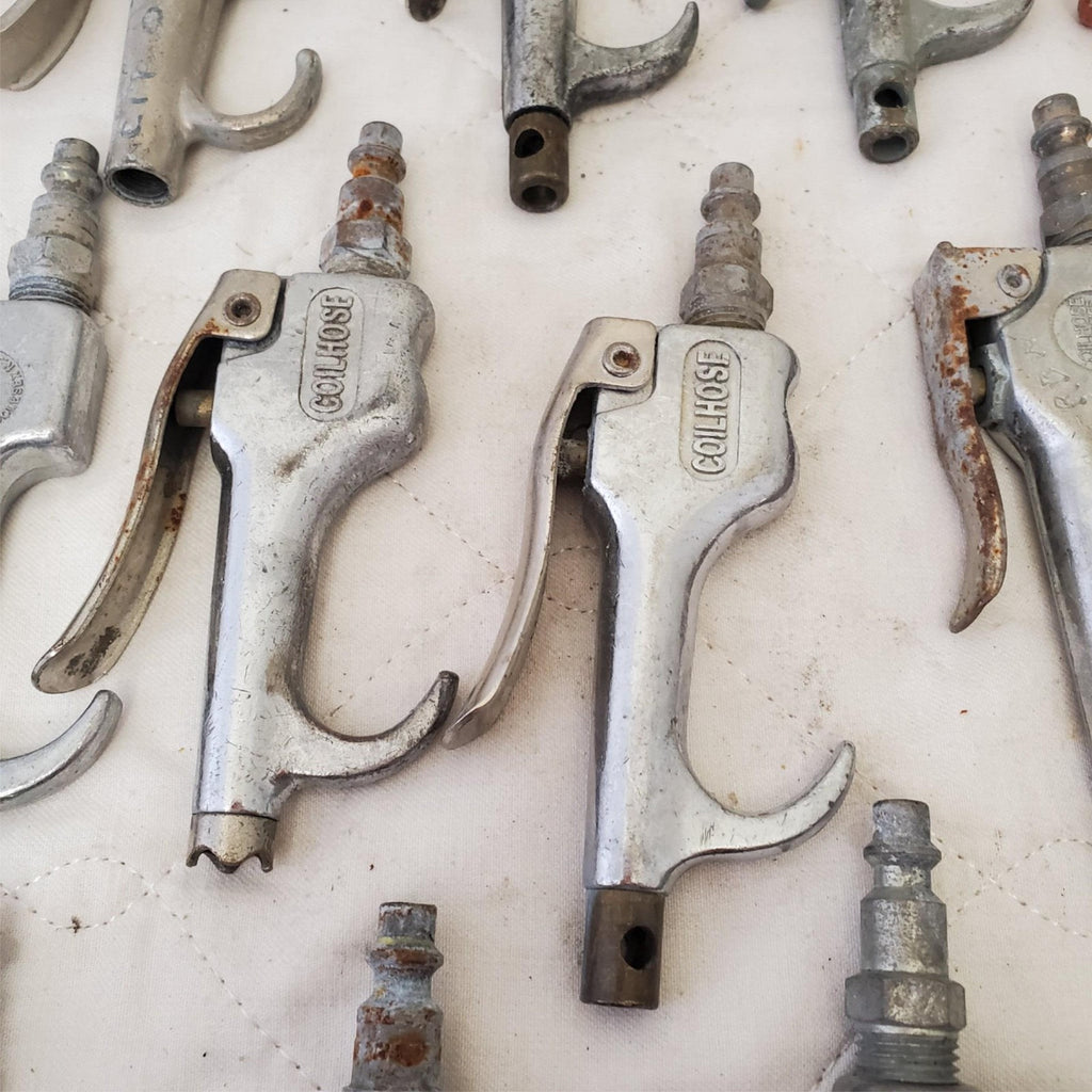 Lot of 22 Coilhose & Various Pneumatics Air Blow Gun Lot 684