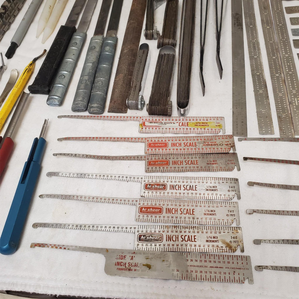 Lot of Grip Scale, Antique Irons Blades Cutters and More LOT-832