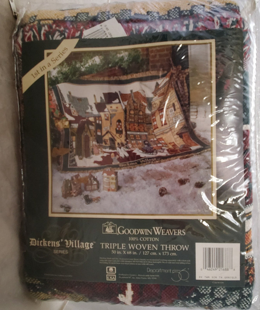 Department 56 Dickens Village Triple Woven Throw Blanket by Goodwin Weavers
