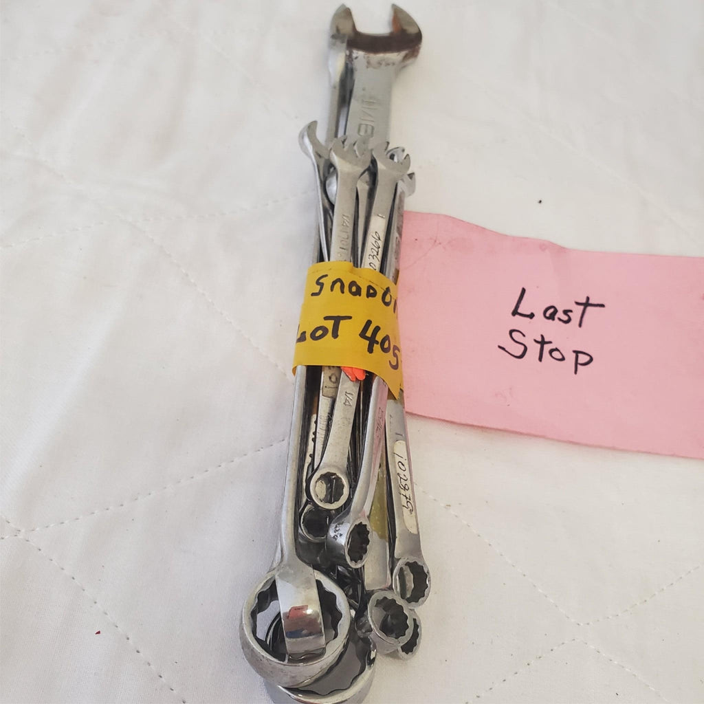 Snap On Tools 10 Pc SAE 12 Point Combination Wrench Set - Lot 405