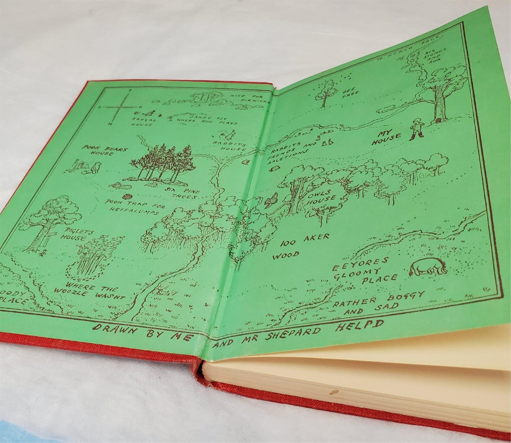 Vintage 1961 set of 4 Winnie the Pooh Books A.A. Milne HC,by E.H. Shepard