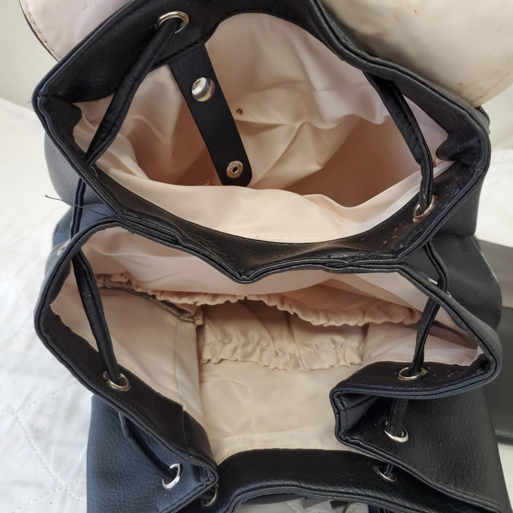 Citi Collective Multiple Use Leather Tote Bag Convertible to Backpack Tassle