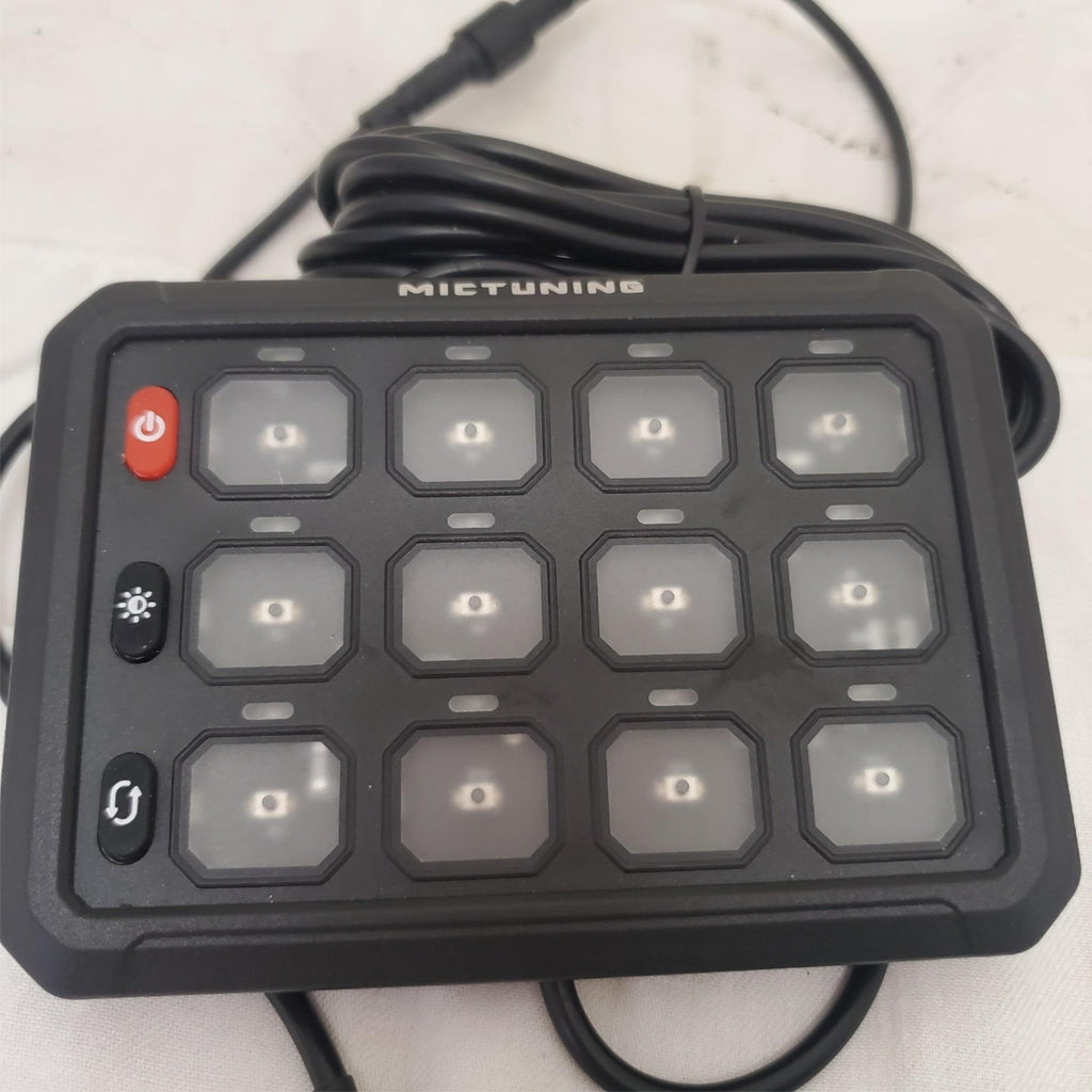 Mictuning 12 Gang Switch Panel Backlit Touch Control Pad for Car Truck UTV ATV