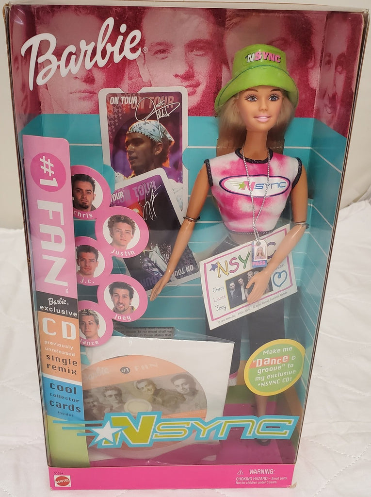 Rare NSYNC Barbie Dance & Groove Doll, Exclusive CD & Collector Cards