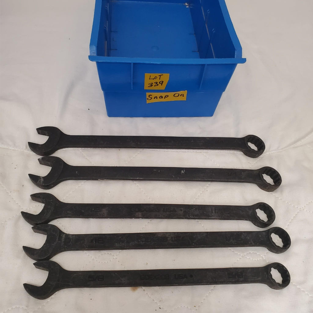 Lot of 5 Snap-On 12-Point Combination Box End Wrenches LOT-339