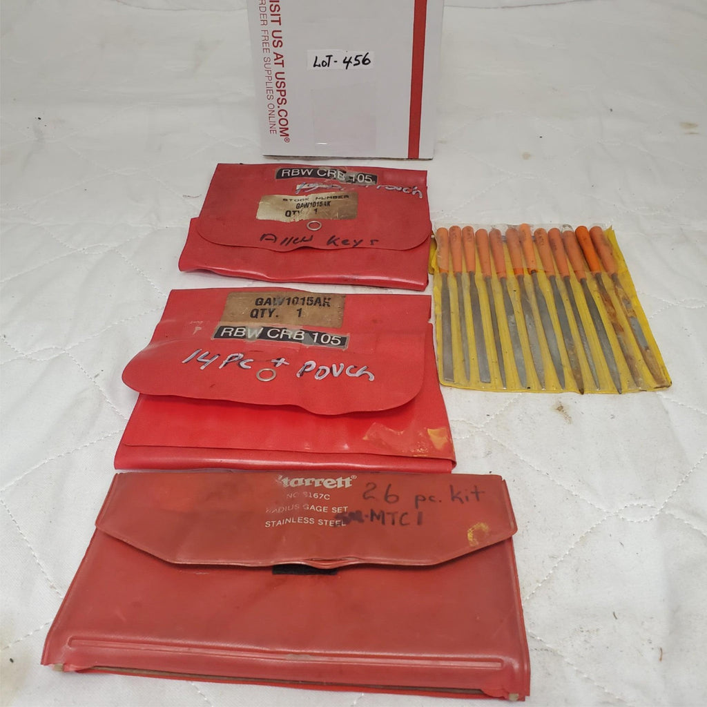 Lot of Assorted Starrett 167C Gauge Set with Allen Key & Needle Files LOT-456