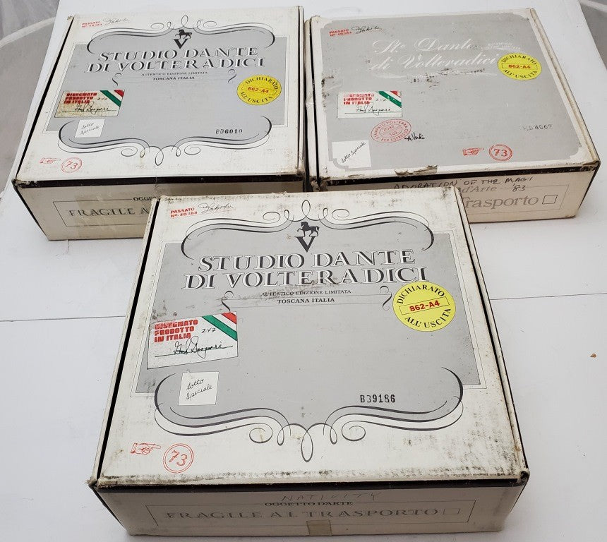 Studio Dante Di Volteradici Adorazione Dei Magi and La Nativita Plate