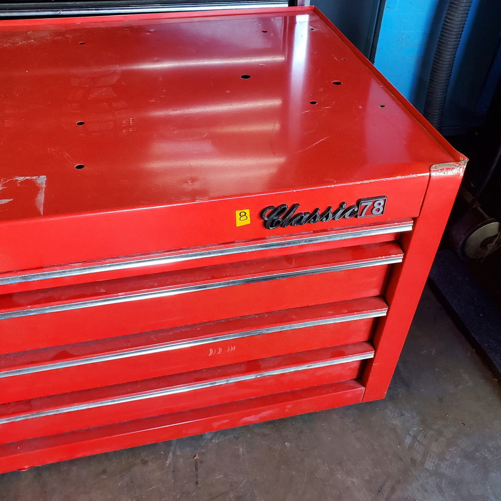 SNAP-ON 6 Drawer Single Bank Classic 78 Series Roll Cab Box Cabinet (8)