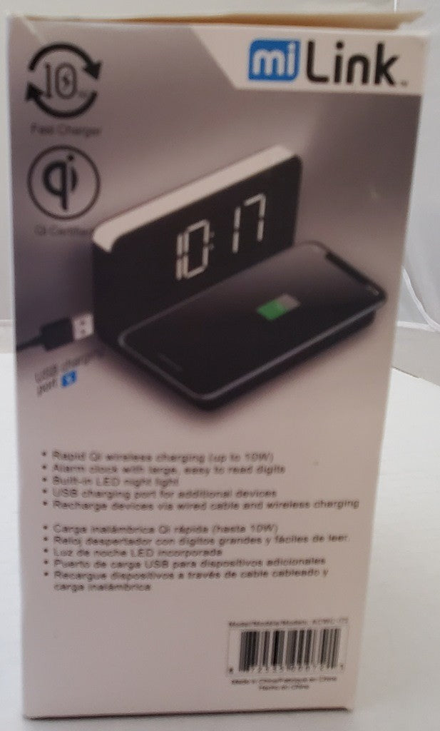 Mi-link Wireless Charger and LED Alarm Clock