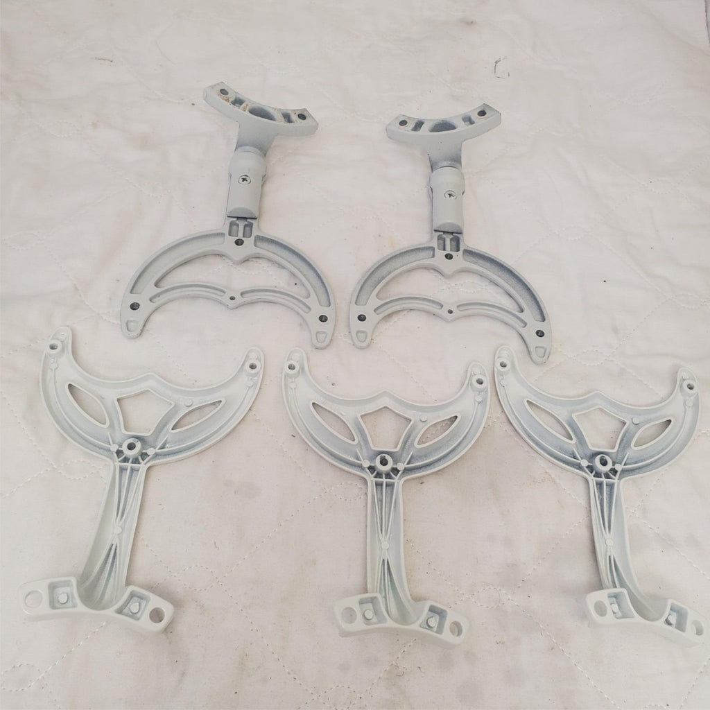 Vintage Hunter Ceiling Fan Arm Set Bright White Blade Brackets Replacement