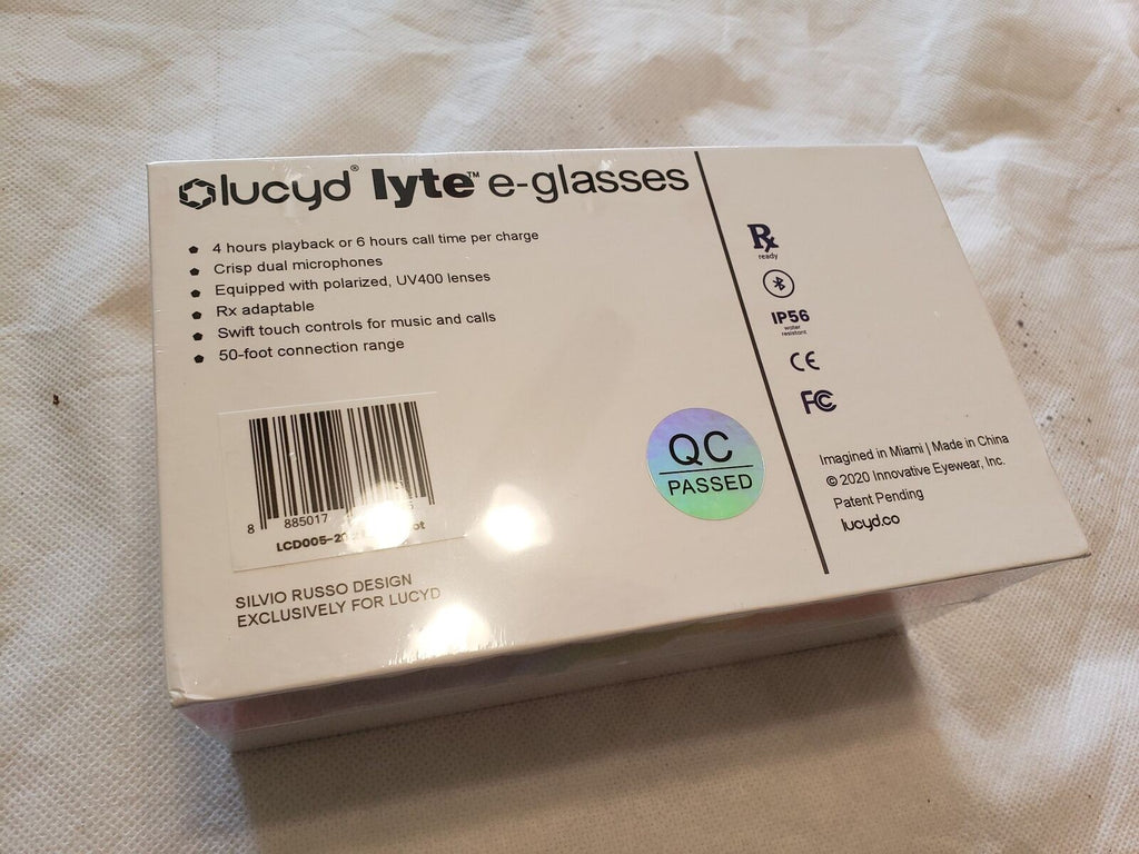 Lucyd Lyte Bluetooth Smart Music & Phone Call Sunglasses LCD005-20 Moonshot