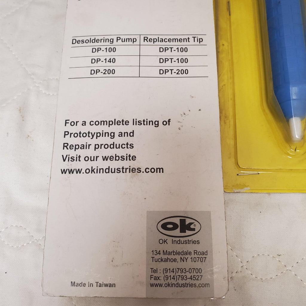 Lot of 3 Ok Industries Solder Desolder DP-140 Compact Desoldering Pump LOT-153