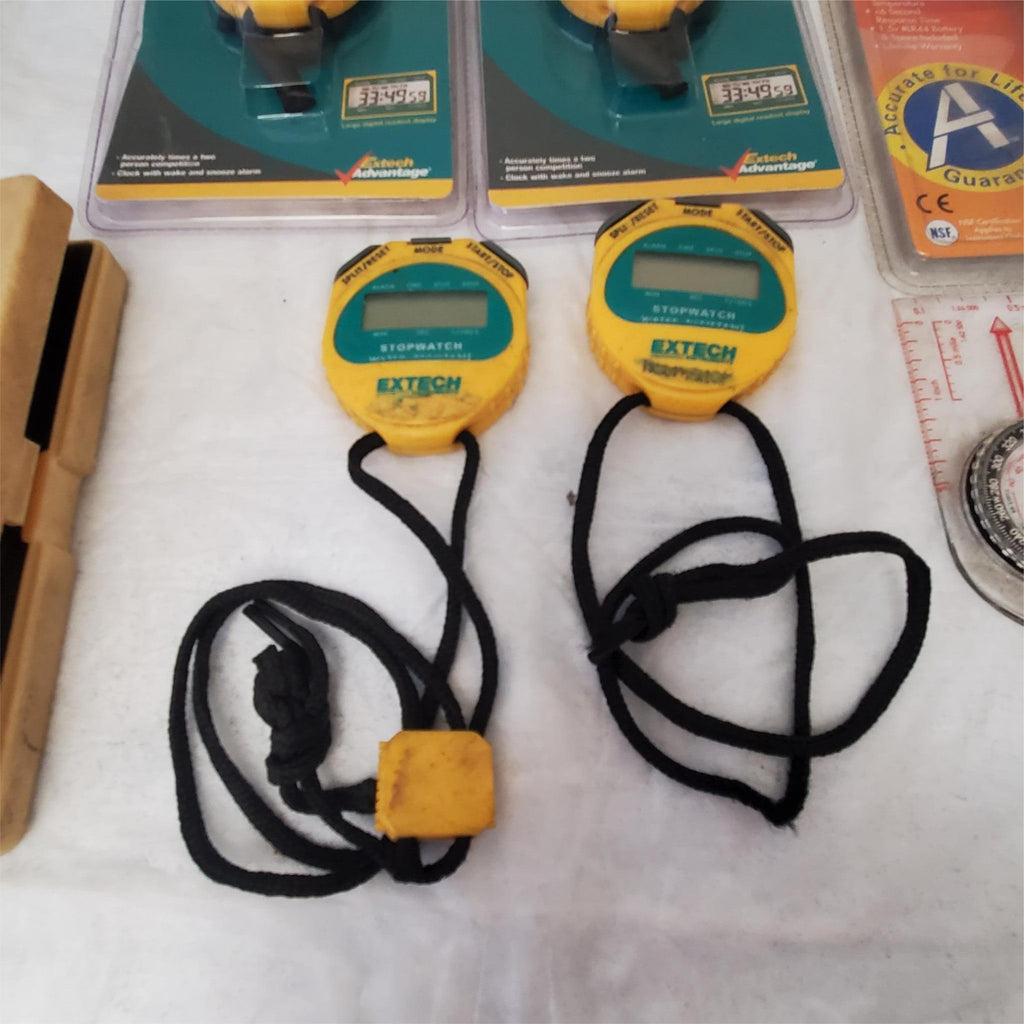 Extech 365510 Digital Stopwatch, Water Resistant Yellow/Green