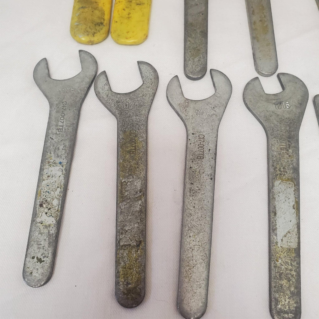 Lot of 13 Assorted Open End Wrench Set Aircraft Tools LOT-598