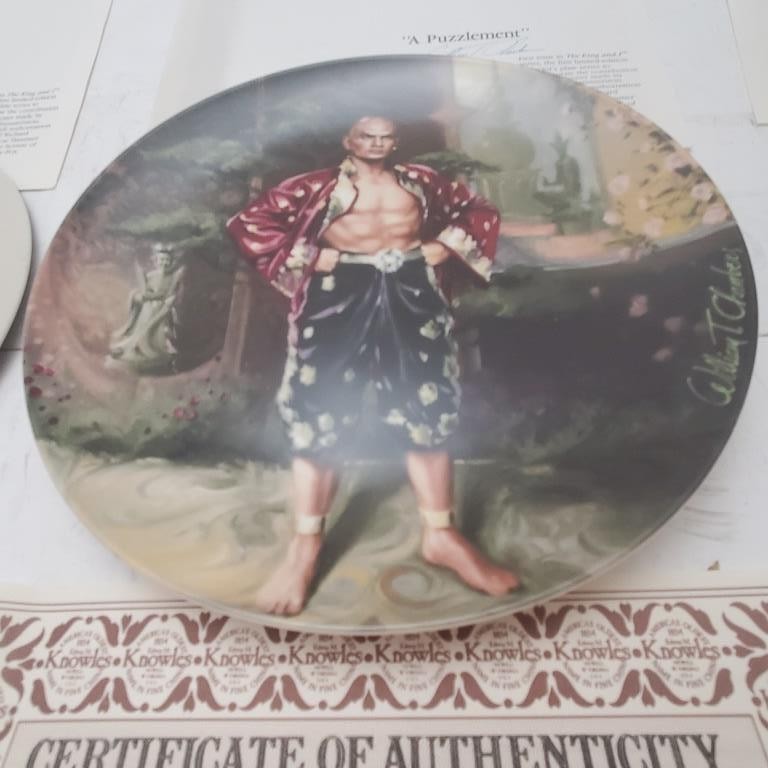 Vintage Lot of 4 Knowles Collector Plate Shall We Dance and A Puzzlement