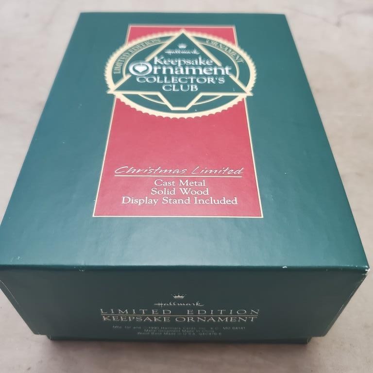 Hallmark CHRISTMAS TRAIN Limited Edition and OUR FAMILY Photo Holder Ornament