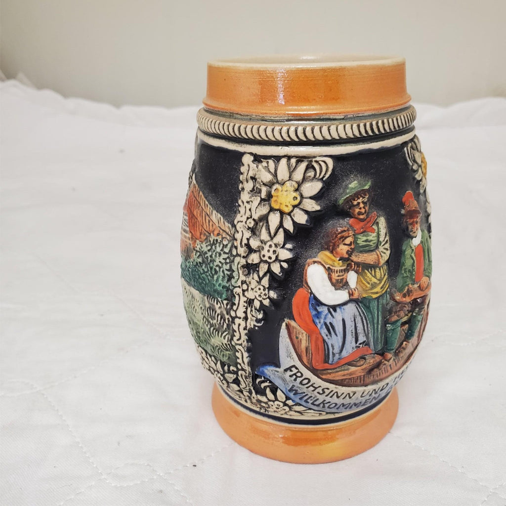 Frohsinn Und Heiterkeit Willkommen Allezeit E. Bay Germany Stein without Lid